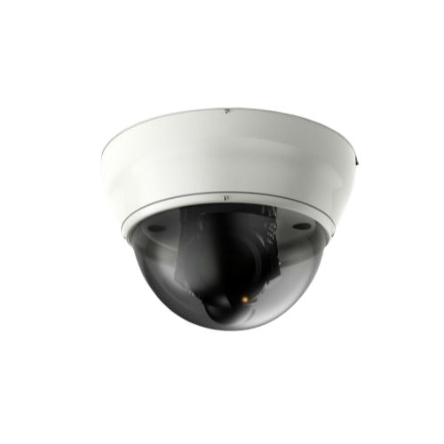 صورة توضح كاميرا Dome أمنية من Hikvision أو Dahua بتركيب احترافي من شركة الاتحاد داخل الإمارات.